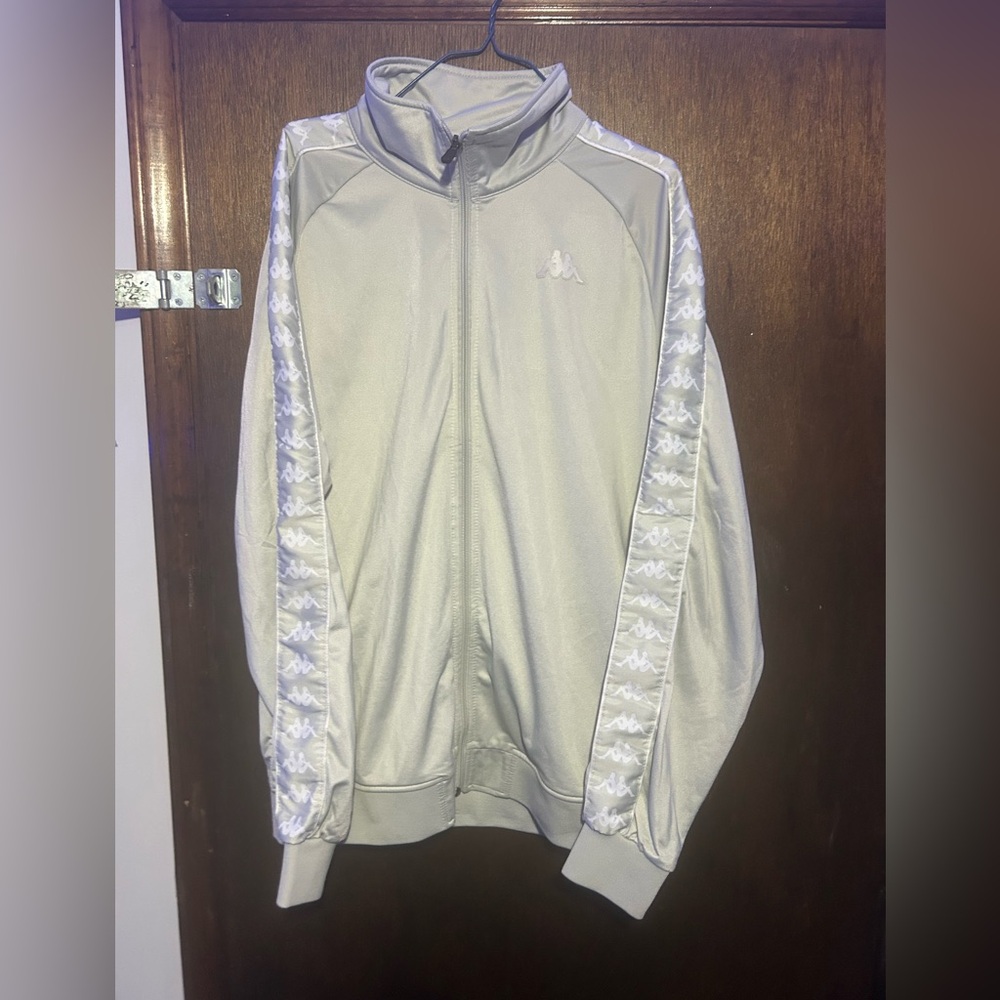 Kappa Metallic Gray Track Jacket